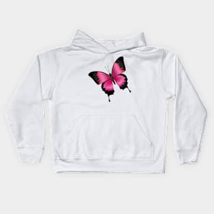 Pink Butterfly Kids Hoodie